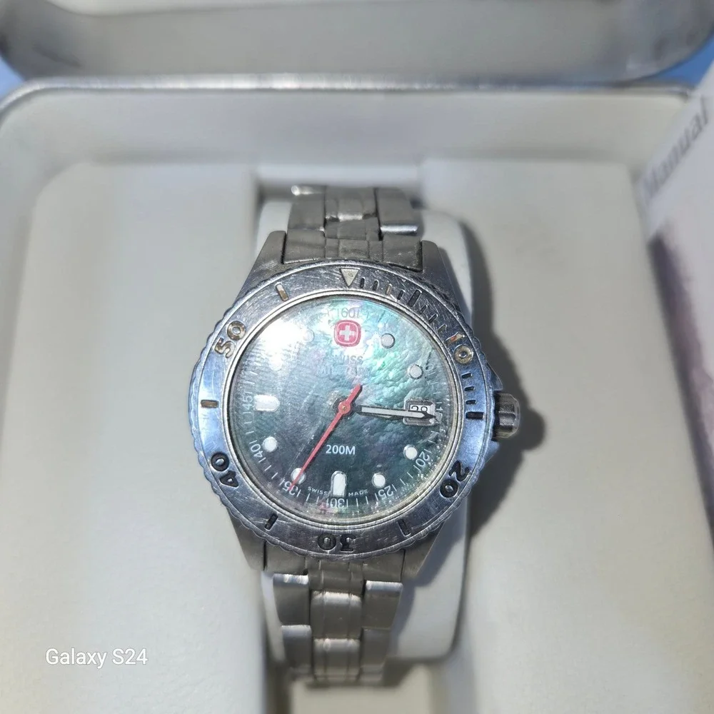 Wenger Swiss Military Watch Women's Stainless Steel 200M Water Resistant